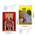 Tarot Card Metal Hanging Sign Wall Decor The Emperor And Empress with Hooks And Chains 20x13.5cm - TYU451