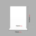 Soporte para carteles de mesa de acrílico transparente expositor DIY con base para boda. - 2mm de Grosor / Blanco
