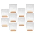 Numeros de mesa de acrilico transparente con base de madera, perfectos para bodas. - Tamaño Grande Paquete de 10 Piezas