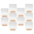 Tarjetas de número de mesa de boda de acrílico transparente con soporte de madera 11 a 20 - Tamaño Pequeño Paquete de 10 Piezas