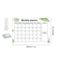 Acrylic monthly planner board with hanging rope and hook, 30x20cm wall calendar for home - With Hook + 80cm White Rope / TYU505