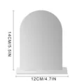 Acrylic DIY arch tabletop sign for wedding table numbers and home decor, 14x12cm stand. - Double-sided Silver
