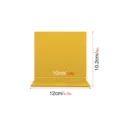 Vista detallada del soporte de exhibición de acrílico DIY con dimensiones precisas. - BT303 (2mm) / Oro de Doble Cara