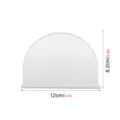 Letrero de mesa de acrílico transparente arco soporte número boda 12x8.2cm decoracion - BT304 (2mm) / Plata de Doble Cara