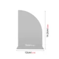 Letrero de mesa DIY de acrílico arco expositor boda número de mesa acrílico transparente. - BT305 (2mm) / Plata de Doble Cara
