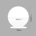 Placa redonda de acrilico vacia con base diy numero de mesa boda decoracion de escritorio 12cm - BT307 (2mm) / Blanco