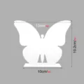Soporte de tarjeta de mesa mariposa acrilico blanco decoración boda 13x10cm - BT308 (2mm) / Blanco
