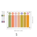 Transparente Acryl Magnetischer Wochenplaner Kalender Tafel mit Stiften für Kühlschrank. - TYU399 S Größe Magnetischer Stil (A4)