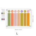 Transparente Acryl magnetische Wochenkalender Planer Tafel mit Stiften in Größe L. - TYU399 L Größe Magnetischer Stil (A3)
