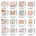 Cute floral motivational refrigerator magnets decorative stickers with clear size dimensions. - Floral Motivational (CT423) / Magnetic Sticker