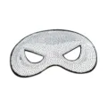 Mascarilla de ojos de lentejuelas plateadas para fiesta de disfraces baile y eventos. - Máscara de Spider-Man plateada