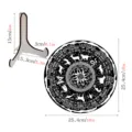 Wooden Wheel of the Year Calendar Display Stand Wiccan Altar Pagan Zodiac Table Decor - BT290 / 5mm Wood Board