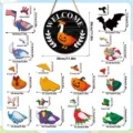 Wooden magnetic welcome sign with interchangeable holiday goose decor parts, 30cm home decor. - Style MZ986B