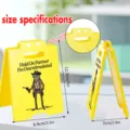 Funny acrylic cowboy frog desk sign miniature caution sign funny office decor item detail - BTU696 / 3mm / Yellow