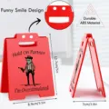 Funny office desk sign acrylic prank ornament novelty table decor durable ABS material - BTU697 / 2.0mm / Red