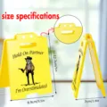 Funny office decor acrylic sign cowboy frog desktop ornament size specifications detail - BTU697 / 3mm / Yellow