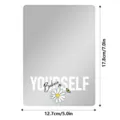 Espejo magnético para taquilla escolar y gimnasio, espejo acrílico con diseño floral. - CTJM009