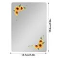 Espejo magnético para taquilla con girasol, espejo acrílico duradero para gimnasio 7x5 in - CTJM010