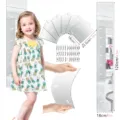 Acrylic mirror height chart wall sticker for kids room DIY puzzle growth ruler decor. - JMU015 & TMQT012 Stickers and Tape Measure
