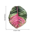 Autocollant aimanté pour réfrigérateur en acrylique, feuille tropicale, déco plante 5.5x4.5cm. - TYCT002E