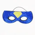Máscara de ojo de superhéroe con lentejuelas azules para fiesta infantil, disfraces y actuaciones. - Máscara de Superman