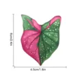 Aimant de réfrigérateur en acrylique motif feuille de plante tropicale avec dimensions. - TYCT003E