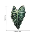 Aimant de réfrigérateur en acrylique feuille de plante tropicale, autocollant décoratif. - TYCT003F