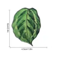 Aimant de réfrigérateur en acrylique motif plante tropicale feuille verte réaliste pour décoration. - TYCT004D
