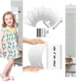 Acrylic mirror height growth chart wall sticker for kids room, 3D DIY scale decor wall mural. - JMU016 & TMQT013 Stickers (1mm Thick Acrylic)