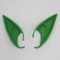 Orejas de elfo verdes accesorios cosplay, puntiagudas para fiesta de disfraces de Halloween. - Oreja / 12cm / Verde