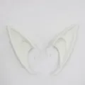 Par de orejas de elfo blancas para fiestas de Halloween, juegos de rol y accesorios. - Oreja / 12cm / Blanco