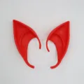 Rode elfenooren voor cosplay, puntige feeën kostuum accessoires voor Halloween. - Oor / 10cm / Rood