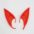 Rode elfenoren cosplay kostuum rekwisieten, perfect voor Halloween feesten en verkleedpartijen. - Oor / 12cm / Rood