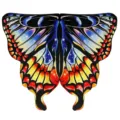 Vibrant Starry Butterfly Cape Costume Shawl for Halloween Party Dancing Performance Apparel - Tops / Yellow