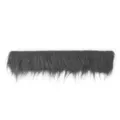 Donkergrijze nepbont trim strip voor DIY kleding capuchon kraag kostuum knutsel accessoires. - Grijs / 1 Stuk