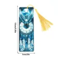Acrylic eagle bookmark with gold tassel, translucent design, 15x5cm reading stationery accessory. - SQTYU055