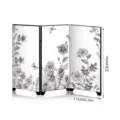 Mini desktop mirror folding screen french style floral decorative ornament table display - PF-JN-XFB111 (Boxed)