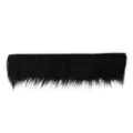 Zwarte kunstvacht trimstrip voor DIY Halloween maskers, kostuumaccessoires, zacht en pluizig. - Zwart / 1 Stuk