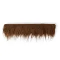 Bruine nepvacht strip donsachtige pluche trim DIY kostuum accessoire materiaal handwerk. - Bruin / 1 Stuk
