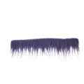 Paarse pluizige haarstrip DIY ambachtelijk accessoire voor masker kostuum decoratie - Dieppaars Stijl / 1 Stuk