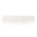 Witte nepbont afwerking pluizige strip voor knutselwerkjes kostuum kraag en manchet - Witte Bontstrip / 1 Stuk