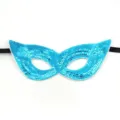 Blauwe Pailletten Masquerade Masker Glitterende Feest Oogmasker Carnaval Kostuum Accessoire - Stijl D (Meerblauw)