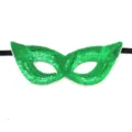 Groene pailletten masker voor carnaval feest, glinsterend oogmasker met een zwarte elastiek. - Stijl D (Groen)