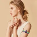 Carnaval pailletten Mardi Gras feestaccessoire met levendige paarse, groene en gouden kleuren. - Eén maat / Pijlpatroon / Armmanchet