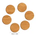 Autocollants magnétiques ronds en bois pour réfrigérateur porte-notes décoratifs 6pcs - Rond / 12 Pièces/Pack