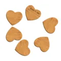 Pièces en forme de cœur en bois accessoires de décoration artisanale bricolage. - Cœur / 12 Pièces/Pack
