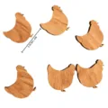 Wooden chicken fridge magnets, cute animal wood crafts set, 3.5cm memo stickers for home decor. - Hen