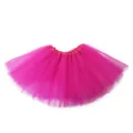 Felroze tule tutu rok voor dames, perfect voor verkleedpartijen, dansen en modieuze outfits. - Eén maat / Bottoms / Rozerood