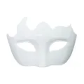 Witte halfgelaat maskers voor Halloween feestelijk kostuum evenementen en carnaval - Vintage Meerhoekige Stijl / Wit