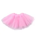Roze tutu tule rok voor dames, stijlvolle gelaagde korte mesh rok voor feest en dans - Eén maat / Bottoms / Roze